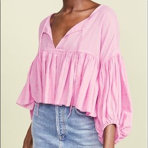 NWT Free People Beaumont Mews Blouse